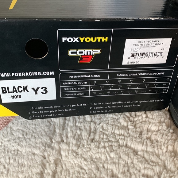 EUC Fox Youth Comp 3 MX boots - Picture 2 of 6